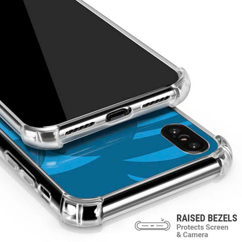 NFL Carolina Panthers Double Vision iPhone XS Max Clear Case